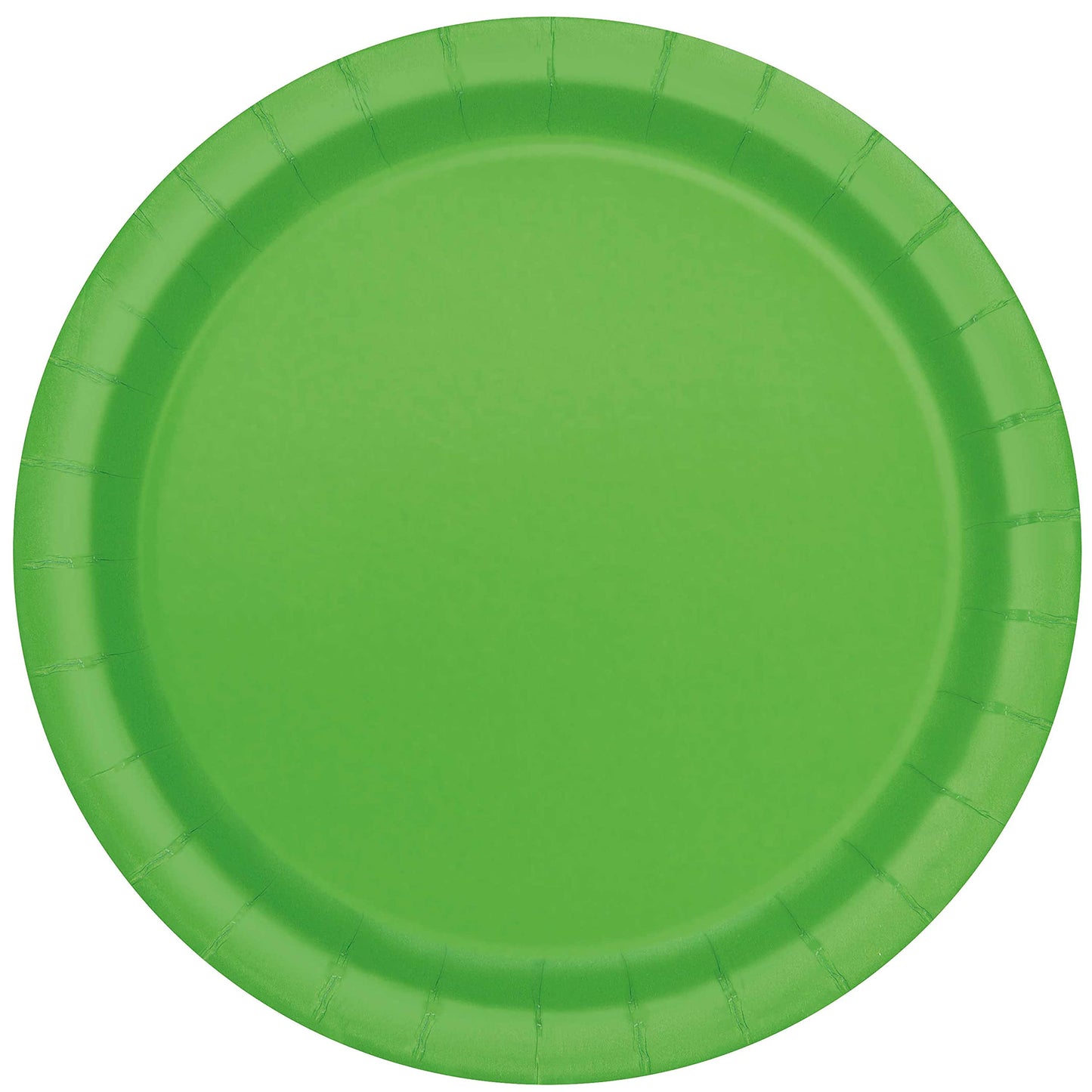 Unique 31433EU Eco-Friendly Paper Plates-23 cm-Lime Green Colour-16 Count (Pack of 1), Pack of 16