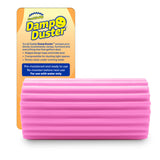 Scrub Daddy Damp Duster, Multipurpose Dusters for Cleaning - Wooden & Venetian Blind Cleaner Tool, Ridged Wet Dust Sponge for Skirting Board