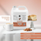 Dolce Flav Natural Almond Extract - 8 Ounce Water-Soluble Kosher, Sugar-Free, Concentrated Pure Almond Flavoring for Baking, Pastries & Beverages