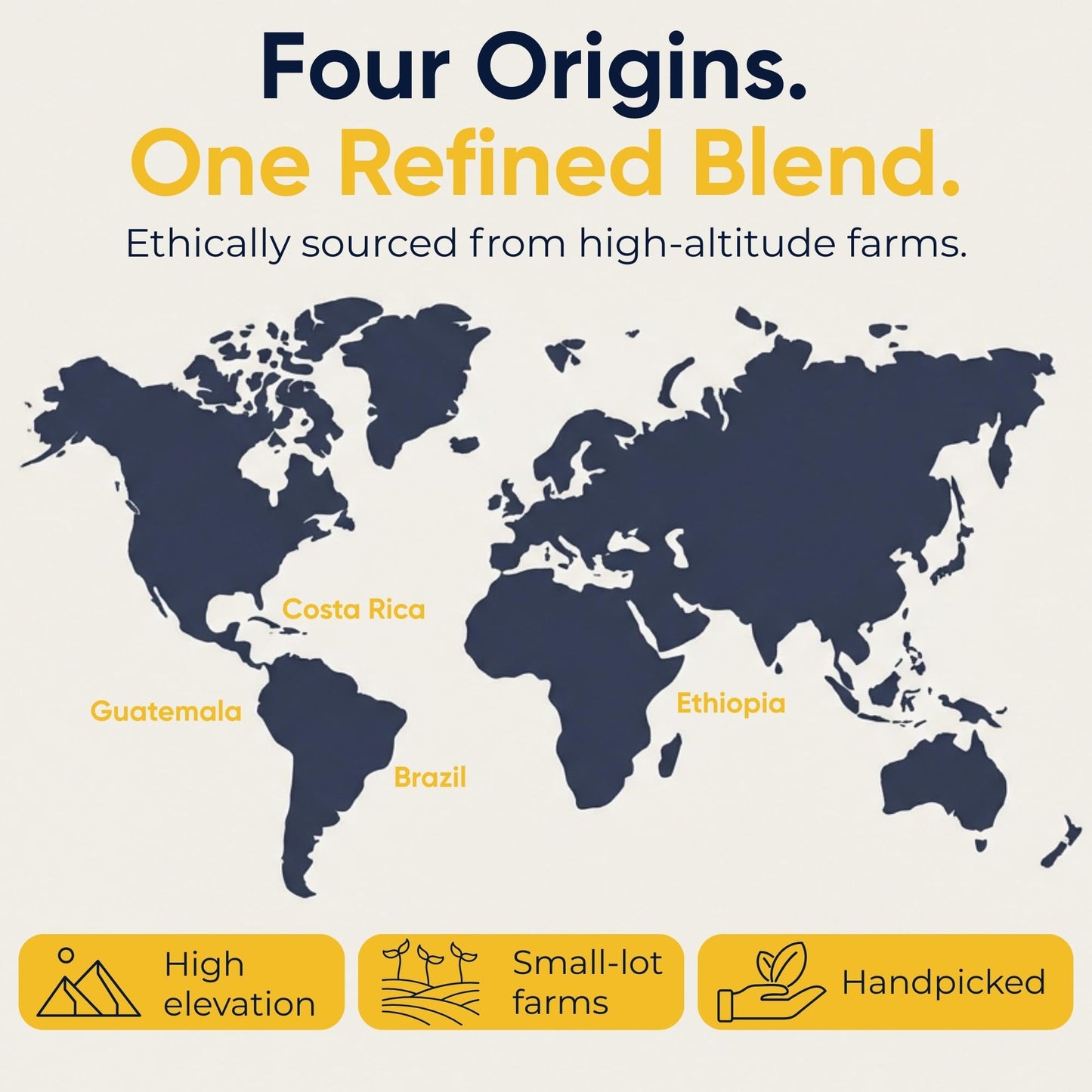Passport Coffee Portofino Espresso - Medium-Light roast blend from Ethiopia, Costa Rica, Guatemala & Brazil. Flavor notes of caramel & brown sugar