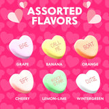 Tiny Conversation Hearts Candy Bulk Pack - 5 lb Hard & Crunchy Valentine's Candy Heart Shapes in Resealable Bag for Buffets, Candy Exchange, Snacks