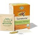 Herbal Cup Ayurveda Turmeric Tea, Organic Cinnamon Moringa, No Caffeine Herbal Supplement (16 Count, Pack of 3)