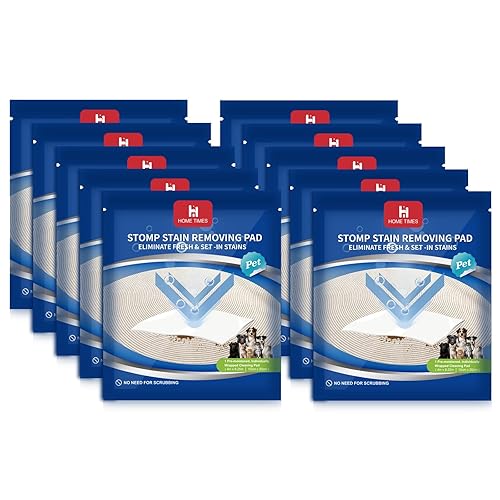 Home Times Carpet Cleaning Wet Wipes, Pet Lifting Pads + Oxy for Stain Removal on Carpet & Area Rug Cleaning, 10 Count(Pack of 1)