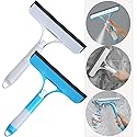 2 Pack All-Purpose Shower Squeegee for Shower Glass Door, Shower Glass Cleaner Squeegee with Spray, Washer, Wiper, 3 Functions in 1, Perfect Household