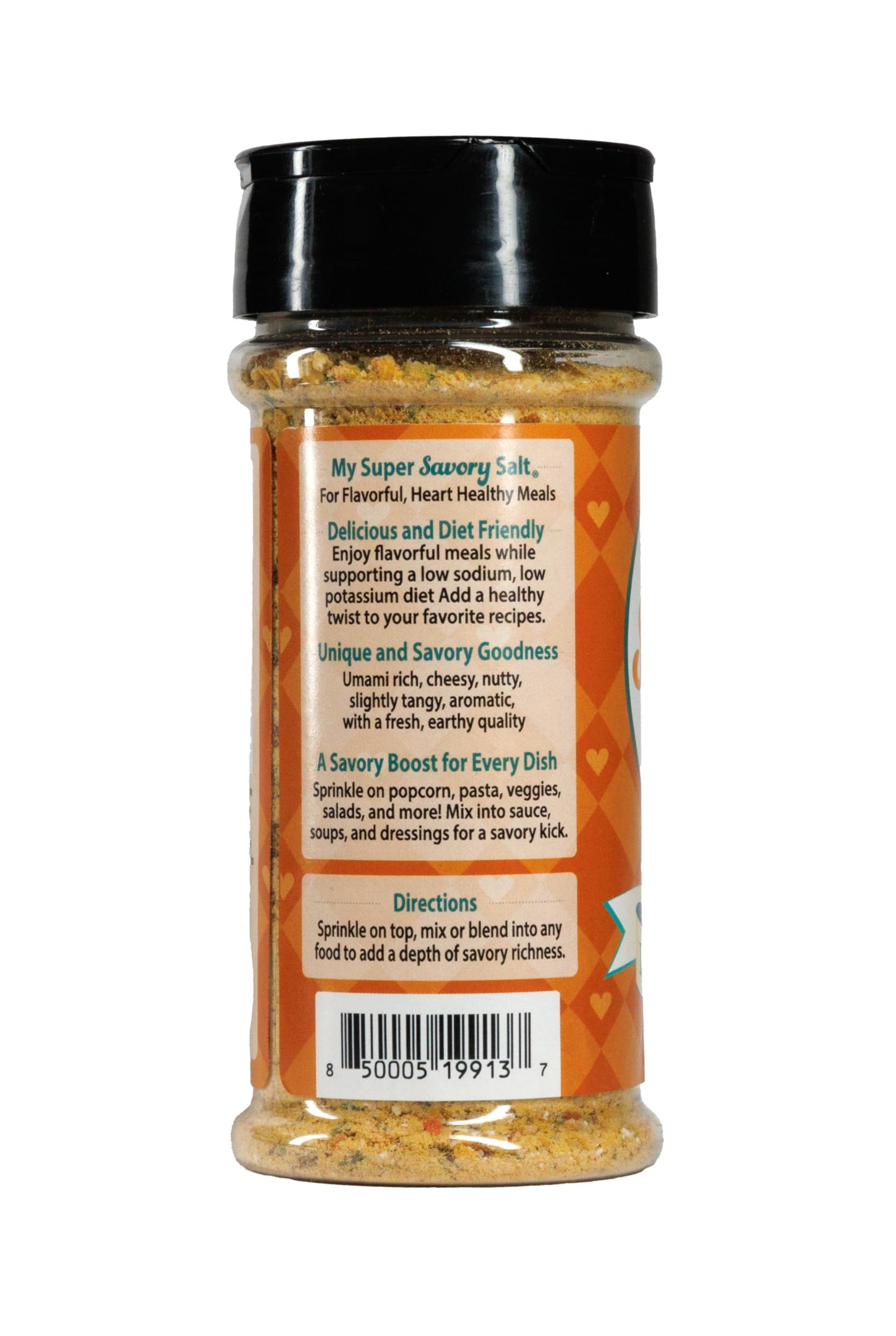 My SUPER Savory SALT - Low Sodium & Low Potassium Seasoning - Nutritional Yeast & Herbs - Clean Craveable Taste for Popcorn, Veggies & More