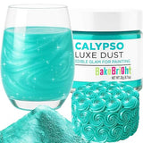 Bulk (20g) Luster Dust Edible Cake Decorations, Teal Edible Dust for Cake Edible Luster Dust for Cupcake Decorations, Cake Drip, Teal Edible Paint