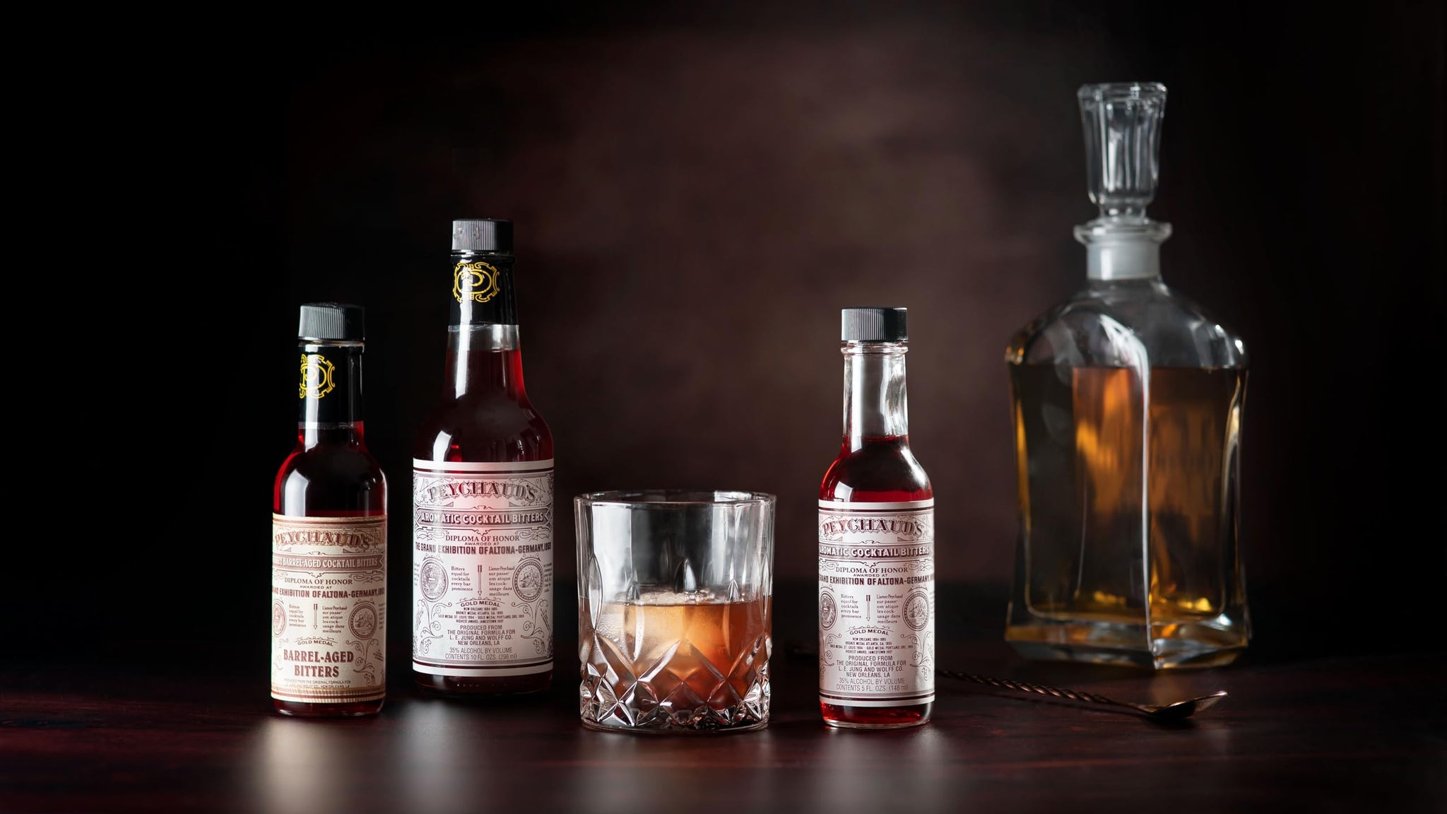 Peychaud's Whiskey Barrel-Aged Cocktail Bitters - 5 oz