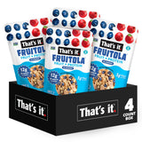 That’s it. Fruitola Fruit Granola - Blueberry, 12g Plant-Based Protein, 5g Fiber from Fruit, 100% Real Fruits, Only 4 Ingredients, Zero Added Sugar