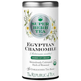 The Republic of Tea - Organic Egyptian Chamomile SuperHerb Tea Tin, 36 Herbal Tea Bags, Naturally Caffeine-Free Herbs of Origin