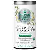 The Republic of Tea - Organic Egyptian Chamomile SuperHerb Tea Tin, 36 Herbal Tea Bags, Naturally Caffeine-Free Herbs of Origin