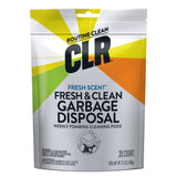 CLR Brands Garbage Disposal Cleaner and Deodorizer Pods, 20 Count, Fresh Scent, Foaming Drain Odor Eliminator, 5 Month Supply
