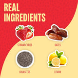 Smash Foods Strawberry Jam | Low-Calorie, No Sugar Added Keto Jam with Upcycled Fruit & Chia Seeds | Vegan, Paleo Superfood Fruit Spread (1 Jar)