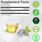Hanan Borraja Loose Leaf 1.4 oz (40 g) aka Borage Tea leaf, Starflower Herb from Peru Natural Herbal Tea