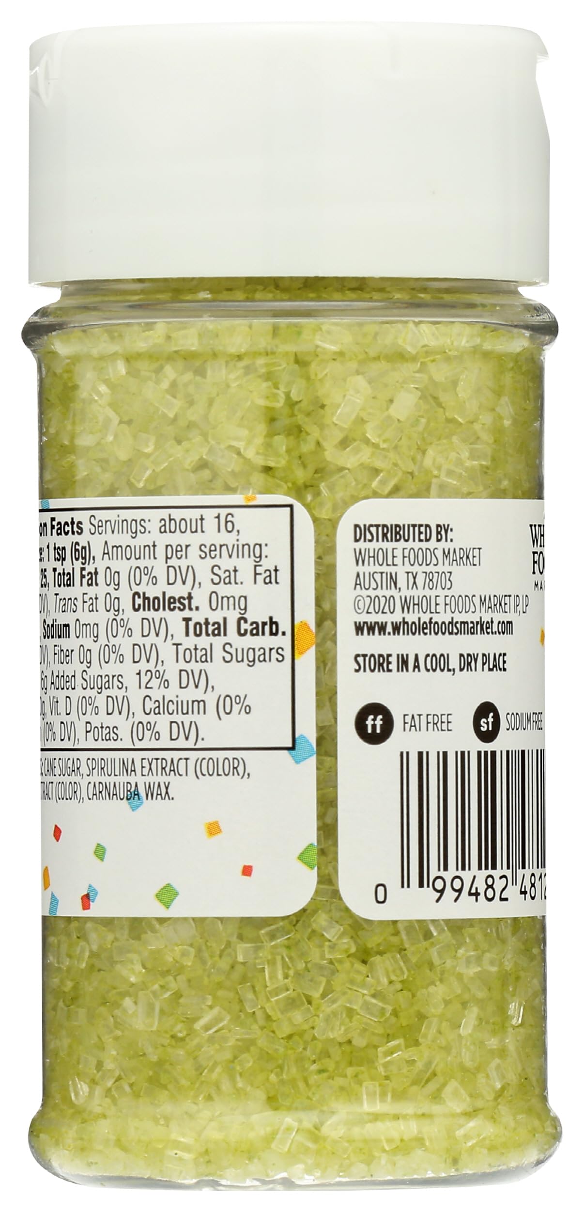 365 by Whole Foods Market, Green Decorating Sugar, 3.3 Ounce