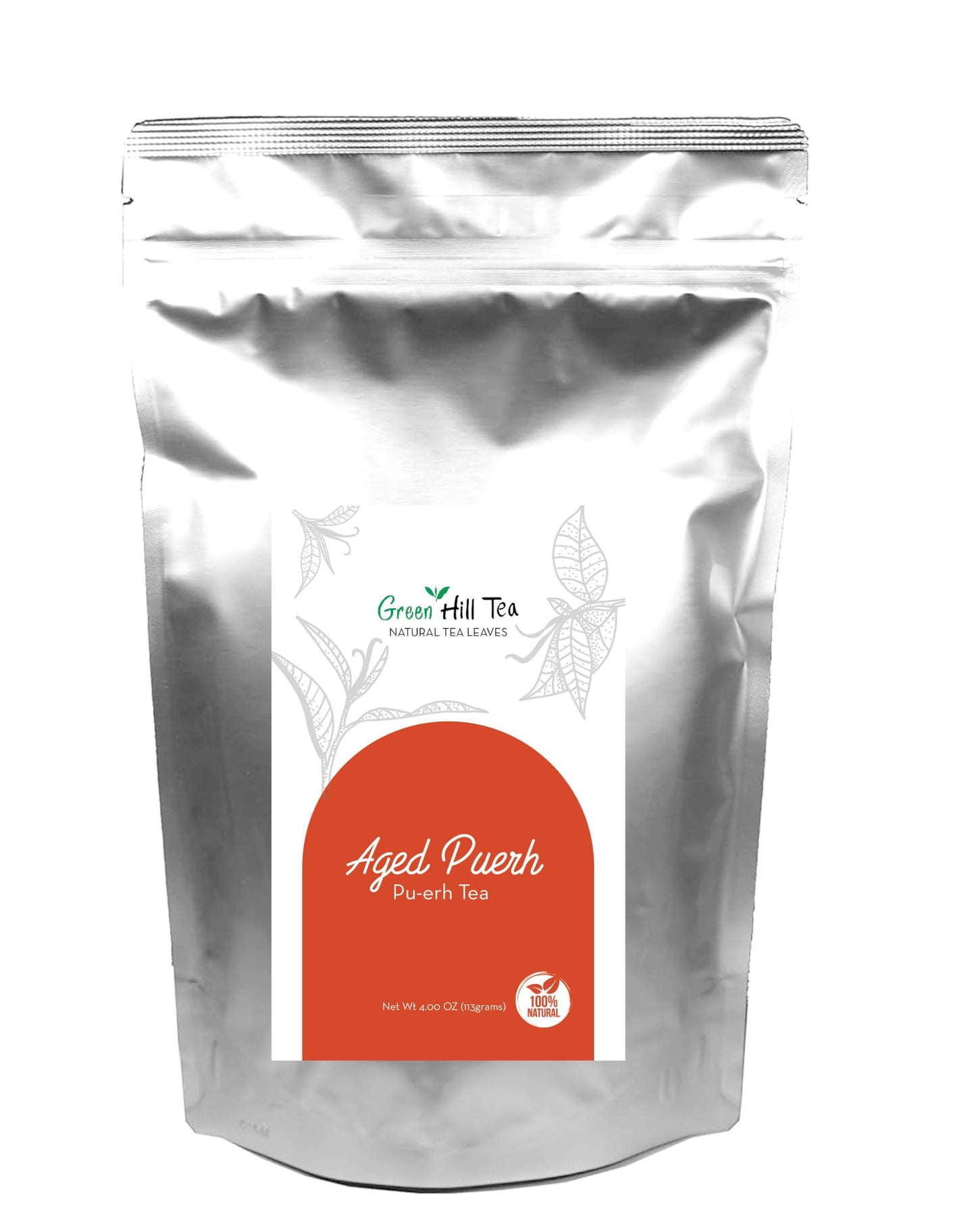 GreenhillTea Aged puerh tea Yunnan Pu-erh - Fermented Loose Leaf Tea, Smooth & Earthy Flavor, Pu-erh tea is an excellent, nutrient-rich choice
