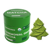 Viridworks Organic Matcha Green Tea Powder Stick Packs - Ceremonial Grade (First Spring Harvest) - Unsweetened Single Serve Travel Packets - USDA, JAS