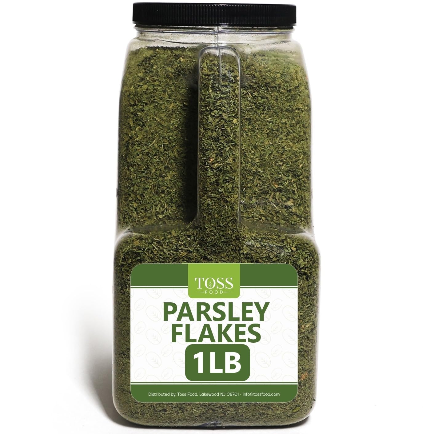 Toss European Dried Parsley Flakes Bulk 16 OZ -Medium Cut Parsley Seasoning - Great Addition to Cooking,Soups, Salads and Baking - Great Source