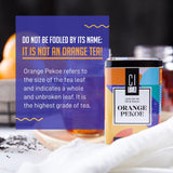 Citea Premium Orange Pekoe Loose Leaf Black Tea - Iced/Hot, 100g in Tin Cans