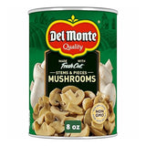 Del Monte Mushroom Stems and Pieces, 8 oz. Can