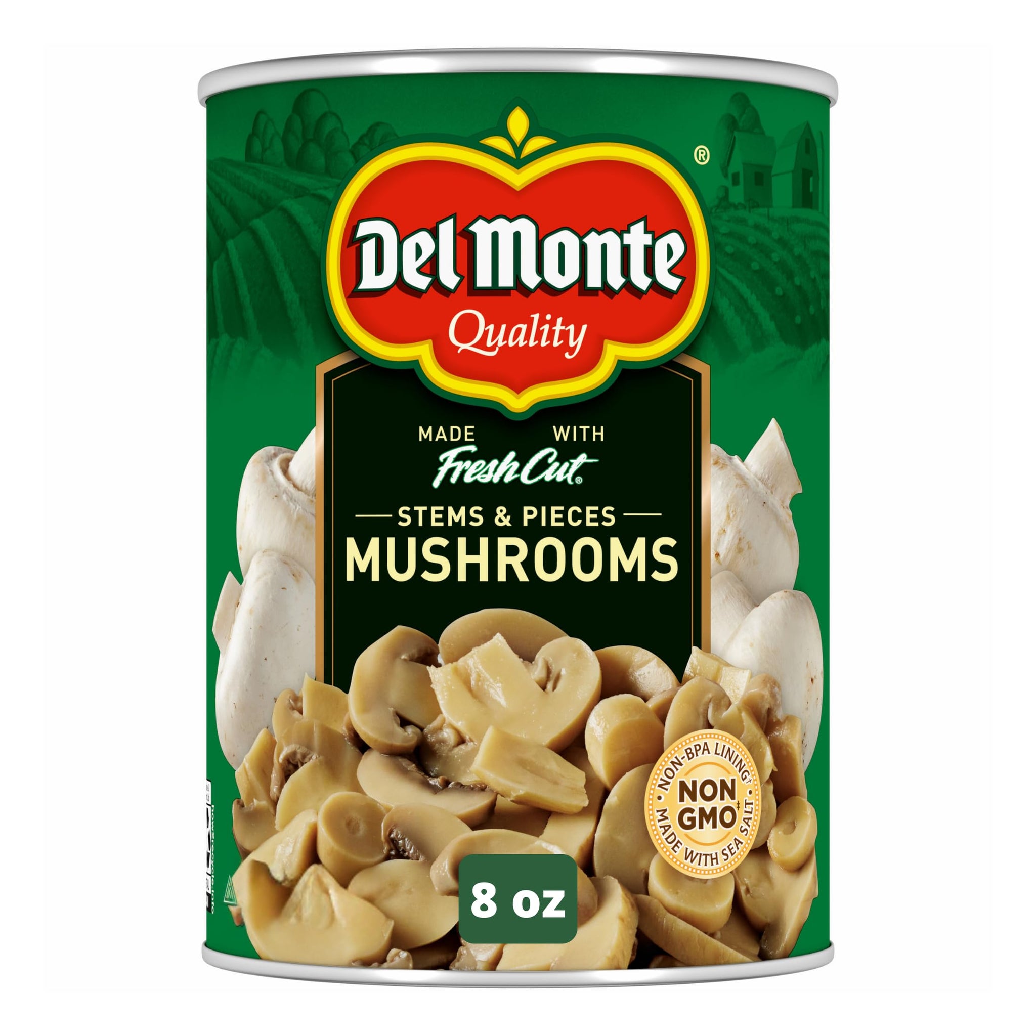 Del Monte Mushroom Stems and Pieces, 8 oz. Can