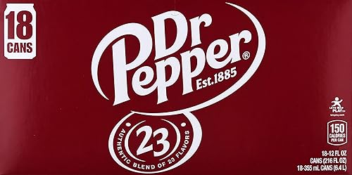 Dr Pepper, Dr Pepper 18 Pack Soda, 12 Ounce