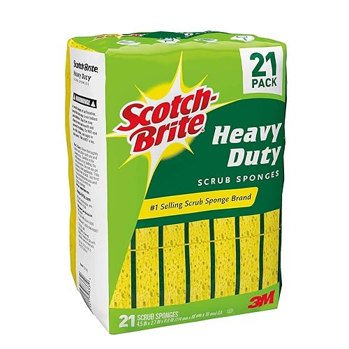 Scotch-Brite Heavy Duty Scrub Sponge, 21 Count