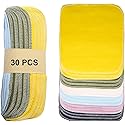 Simnice Reusable Paper Towels Washable - 30 Pack Zero Waste Paperless Paper Towel Absorbent Reusable Paper Towel, 100% Cotton Paper Towels