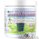 ACT Trash Deodorizer and Cleaner | Eliminates Odors Controls Garbage Sludge | for Garage and Outdoor Bins | Dry Powder Eco-Friendly (8oz)