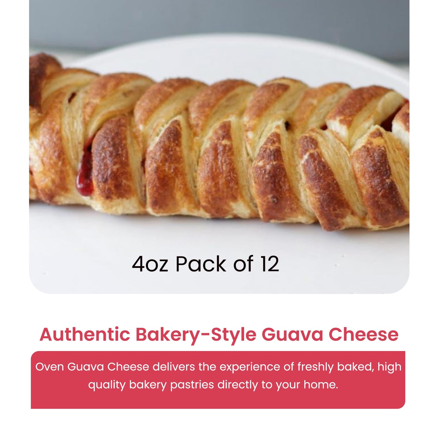 Guava Cheese Croissant - Bakery fresh - Breakfast Pastries - Individually Wrapped Croissants - Real Pastry - Perfectly cooked - Taste Simply Fresher
