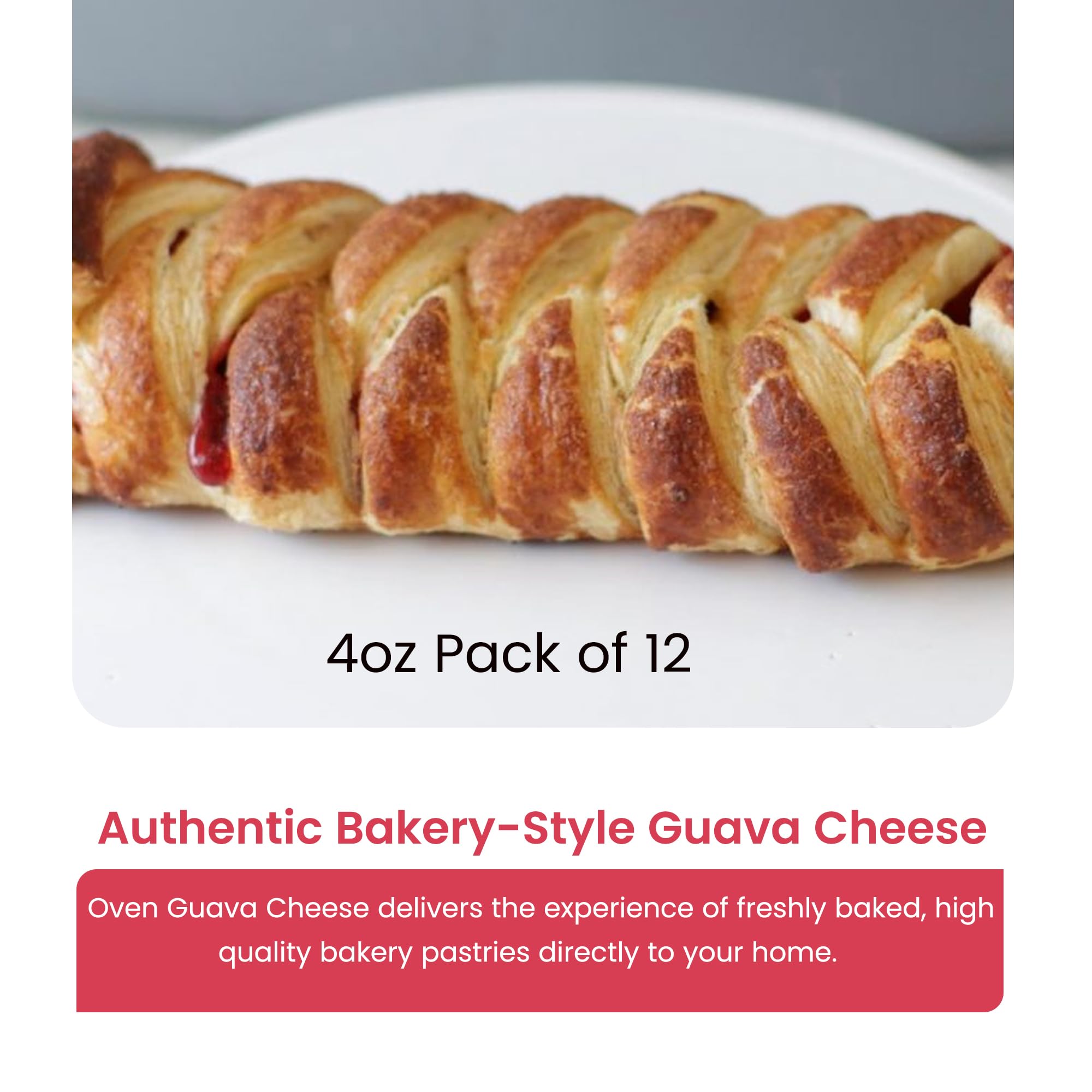 Guava Cheese Croissant - Bakery fresh - Breakfast Pastries - Individually Wrapped Croissants - Real Pastry - Perfectly cooked - Taste Simply Fresher