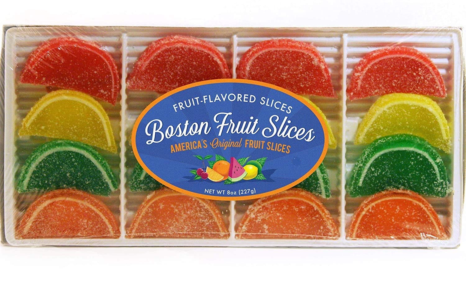 Boston Fruit Slices - 8oz Tray - America's Original Fruit Slices - Vegan, Gluten Free, Completely Allergen Free!