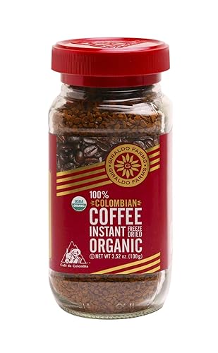 Giraldo Farms, 100% Organic Colombian Coffee Instant Freeze dried 3.52 Ounce