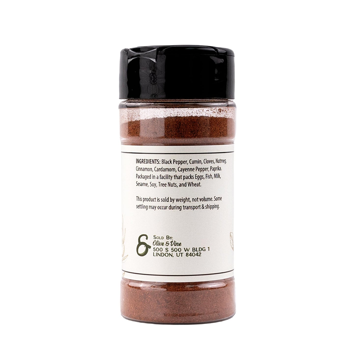 Olive & Vine Baharat Spice, Warm & Aromatic, For Middle Eastern Dishes, Rich Tradition, Authentic Taste, For Global Recipes (2 Ounce)