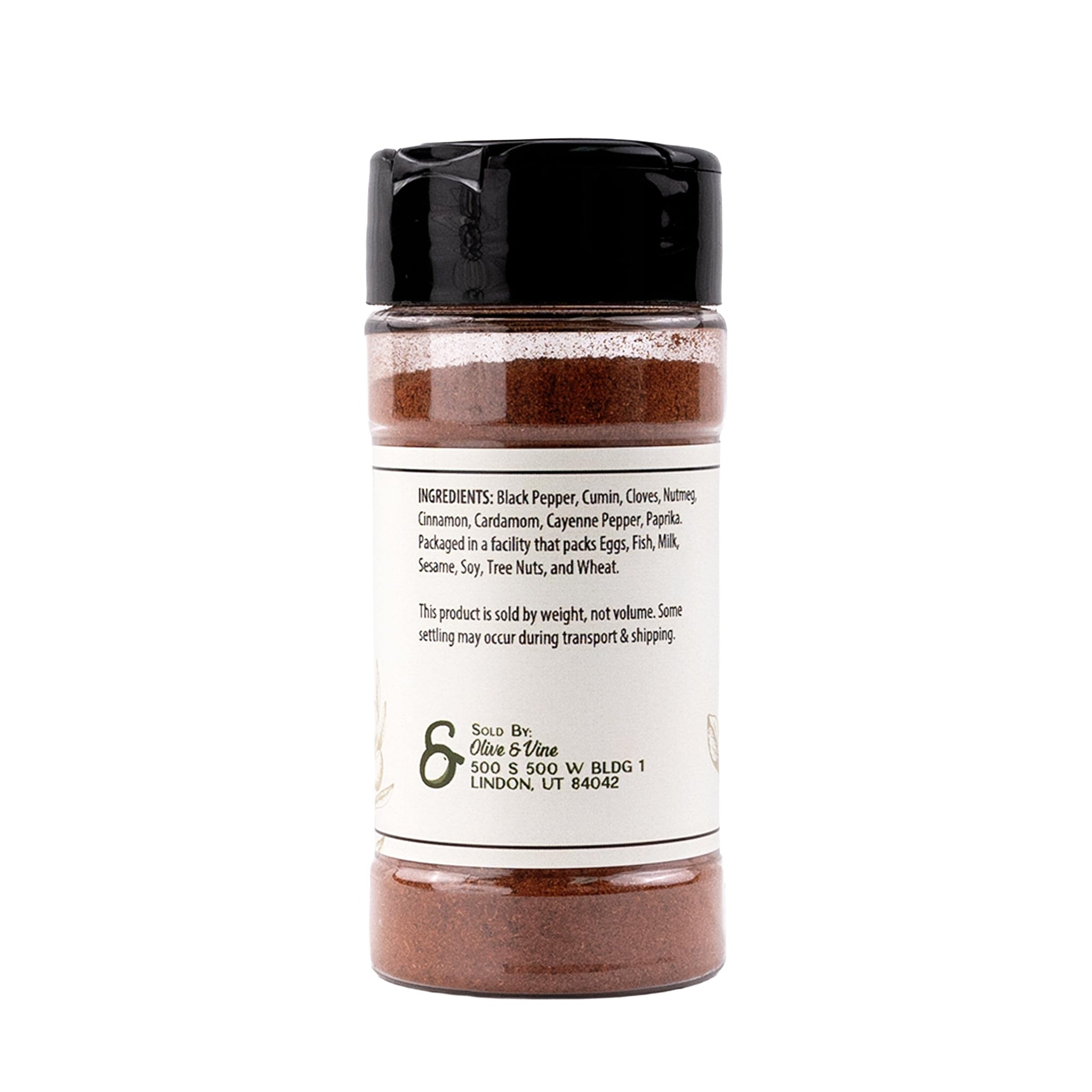 Olive & Vine Baharat Spice, Warm & Aromatic, For Middle Eastern Dishes, Rich Tradition, Authentic Taste, For Global Recipes (2 Ounce)
