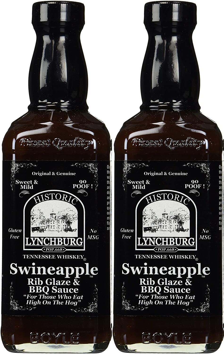 Historic Lynchburg Tennessee Whiskey Brand 2 Set Historic Lynchburg Tennessee Whiskey Swineapple Rib Glaze & Dippin' Sauce