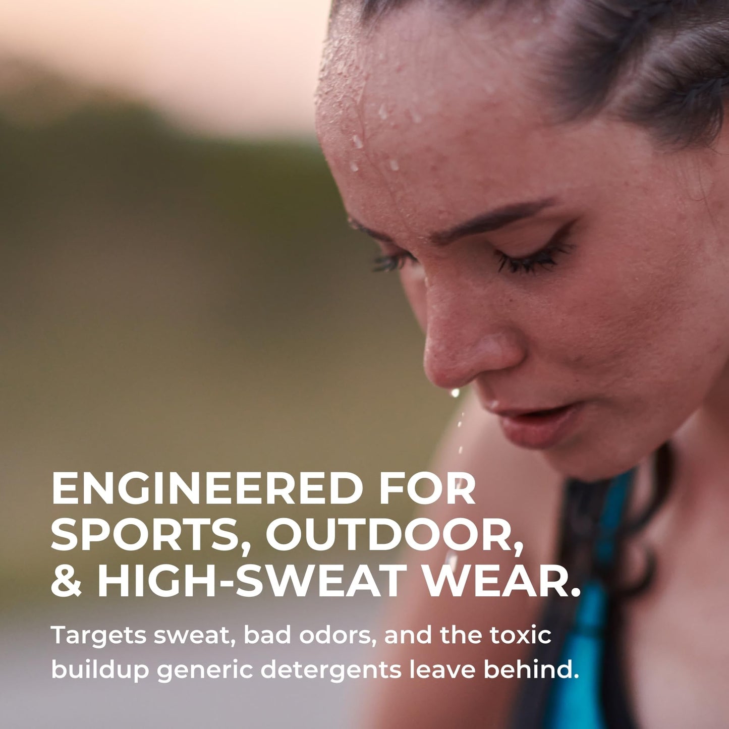 SWEAT X Original Activewear Laundry Detergent Liquid - Natural Washing Detergent for Activewear & Gym Clothes - Non Toxic Laundry Detergent