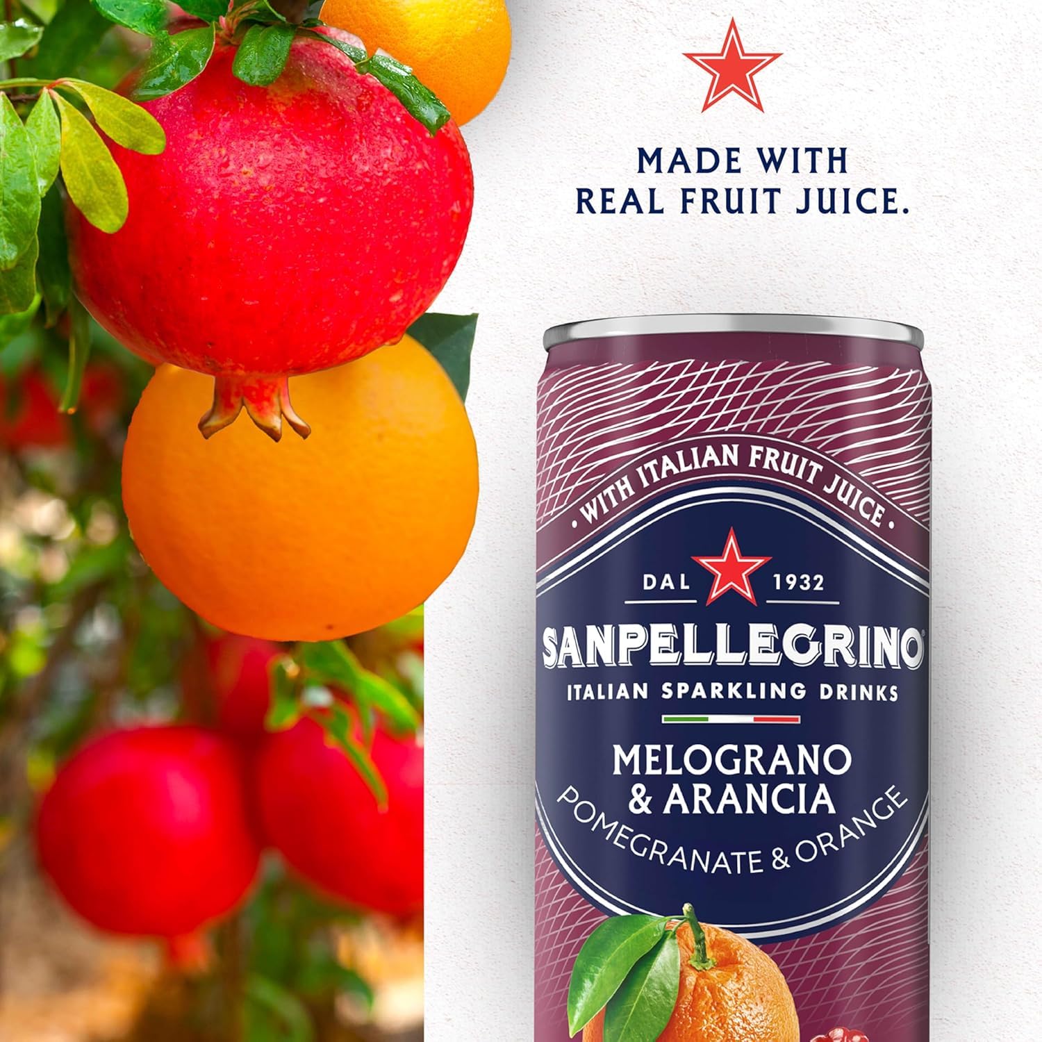San Pellegrino Sparkling Water Variety Pack, 12 x 6.7 fl oz - 6 Pomegranate & 6 Prickly Pear, Refreshing Italian Carbonated Beverage