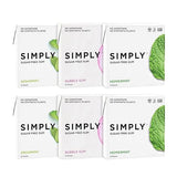 SIMPLY Gum | Dental Gum | Xylitol Chewing Gum- Sugar Free | Variety Pack- Bubblegum, Peppermint, Spearmint | Pack of Six (90 Pieces Total) | Synthetic