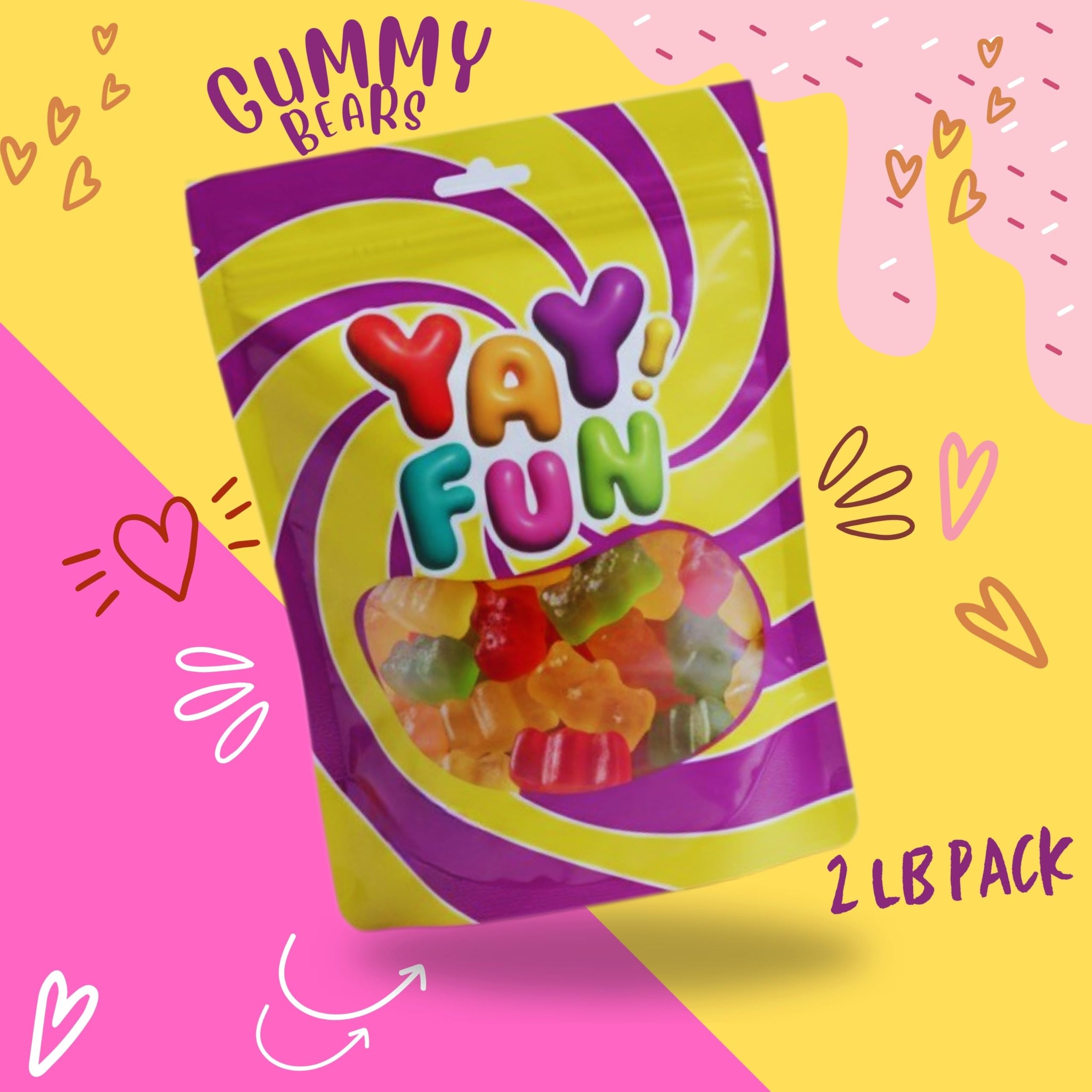 Assorted Gummy Bears, Halal Candy Bulk 2 Pound Bag | Fruit Flavored Gummy Bears Candy | Sweet & Chewy Bear Gummies for Parties, Candy Buffets, Goodie