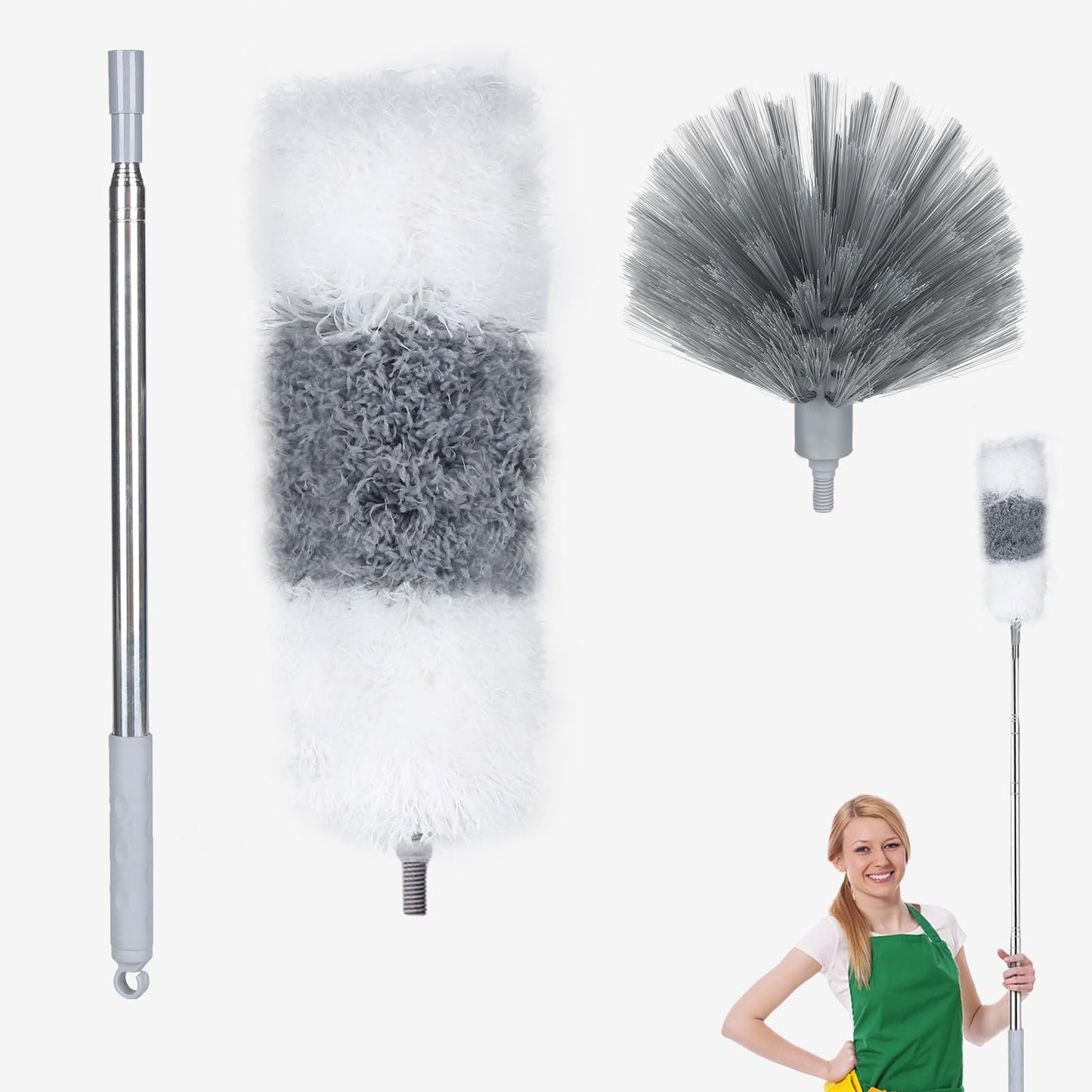 GYIHBEXWO Duster Cleaning Brush Dusters for Cleaning Fan Duster For Ceiling Fan Blades Dust Brush Microfiber Duster Cobweb Extendable Duster Ceiling