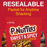 P-Nuttles Sweet & Spicy Snack Mix, 14oz Resealable Bag (Pack of 1) - Butter Toffee Covered Peanuts w/ Sesame Sticks, Chili Crescents, Corn Sticks