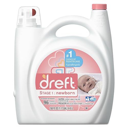 Dreft 80377CT Ultra Laundry Detergent Liquid Original Scent 150 oz Bottle 4/Carton