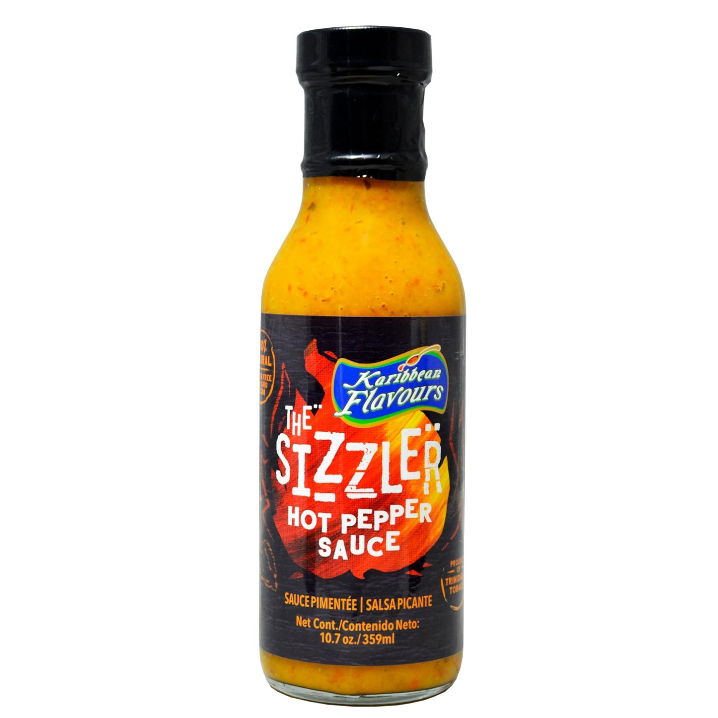 The Sizzler - Trinidad Scotch Bonnet Hot Pepper Sauce - 359ml