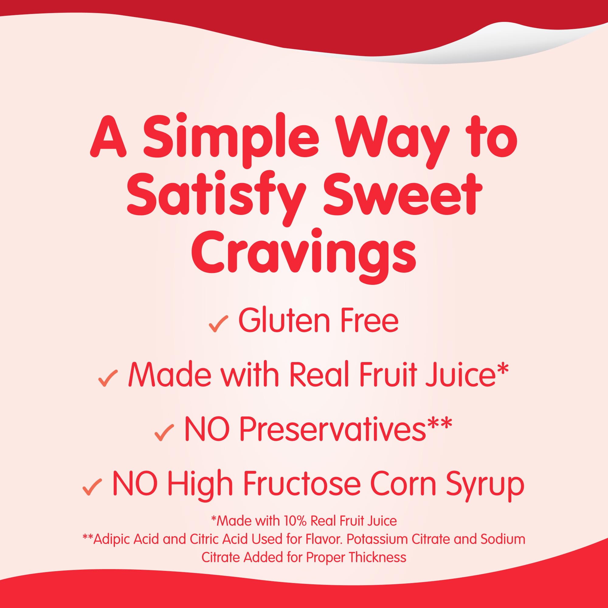 Snack Pack Strawberry Flavored Juicy Gels Cups, 3.25 oz., 4-Count