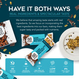 88 Acres Thin Granola Bars, Dark Chocolate Sea Salt, 18 Count, School Safe, Low Calorie, Allergen Free Seed & Oat Snack Bar, Gluten & Nut Free, Vegan