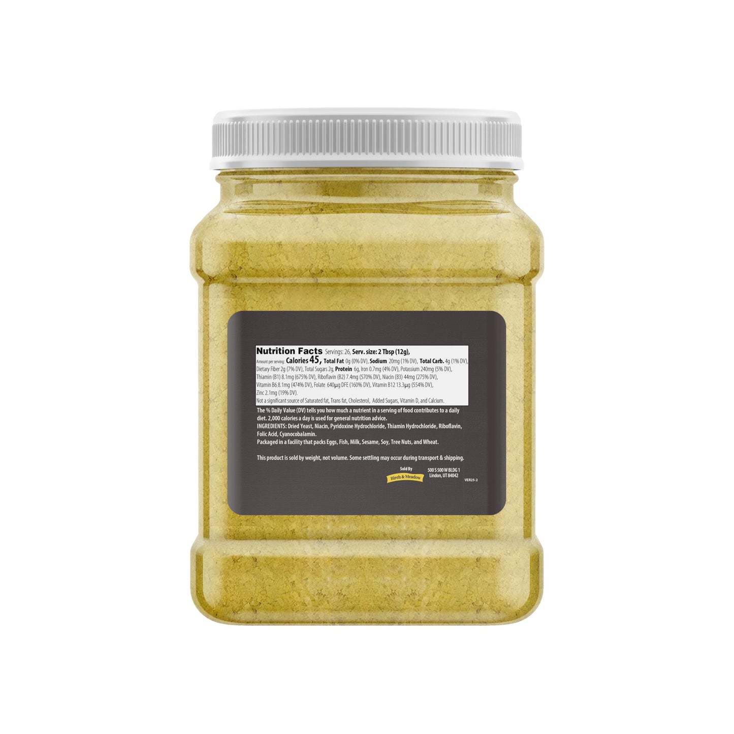 Birch & Meadow 4 Cups of Nutritional Yeast Flakes, Yummy Nooch, Cheesy Flavor, Popcorn & Casseroles (11.2 Ounce)