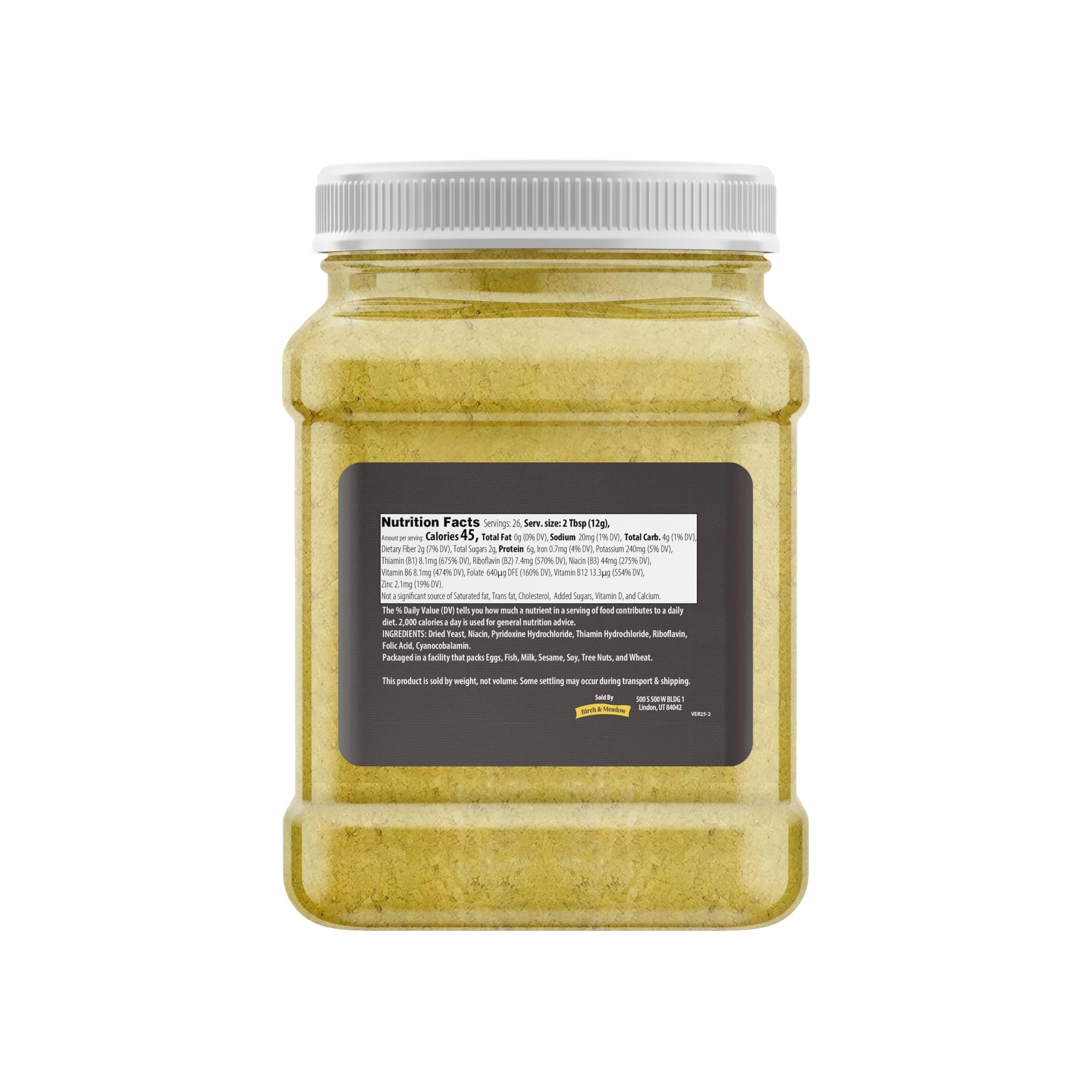 Birch & Meadow 4 Cups of Nutritional Yeast Flakes, Yummy Nooch, Cheesy Flavor, Popcorn & Casseroles (11.2 Ounce)