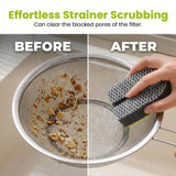 U Shaped Double Sided Sponge Scrubber, Non Scratch Knife Cleaner, Crevice Cleaning Tool, Multi Purpose Kitchen Sponge for Sink Drain Basket Utensils