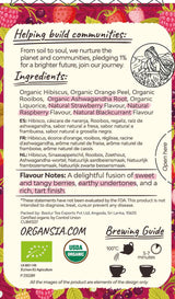 Organsia Herbal Tea - Very Berry with Ashwagandha - Certified Organic - Caffeine Free