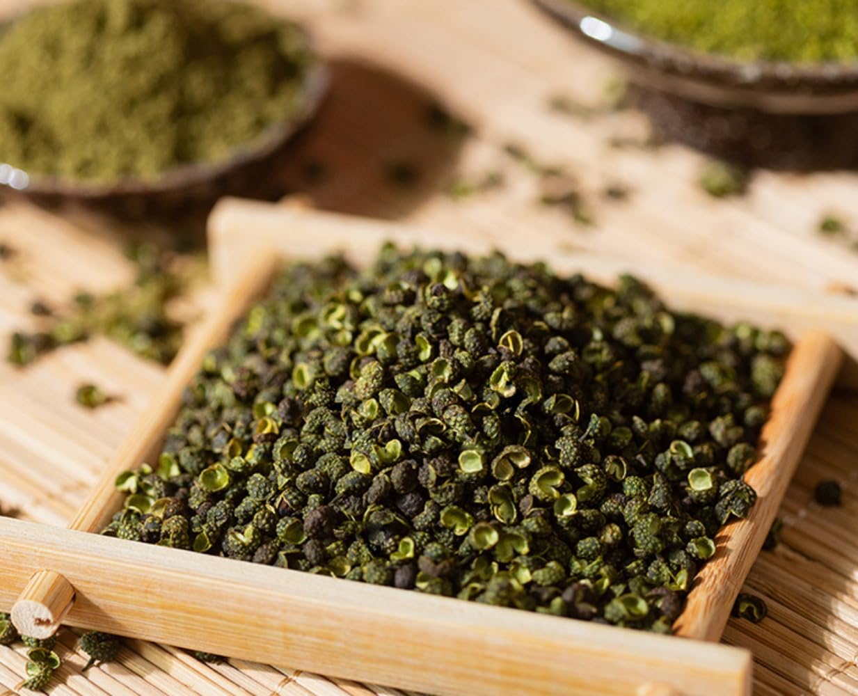 Zercumm Zhenxuan Rattan Pepper Net Selection Green Pepper Hemp Pepper Edible Family Seasoning Season New Pepper Base Material 90G/Bottle